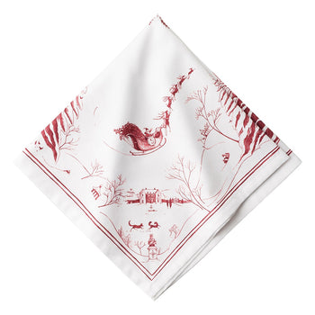Juliska Napkin: Country Estate Winter Frolic - Ruby